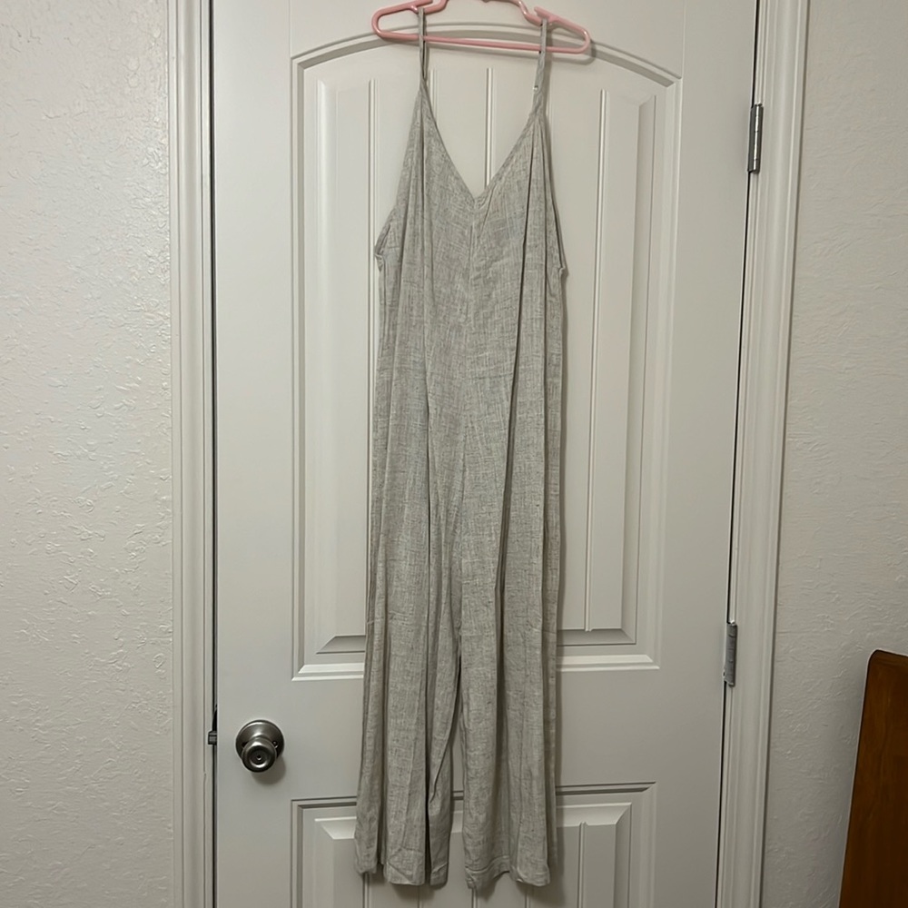 Cream jumpsuit